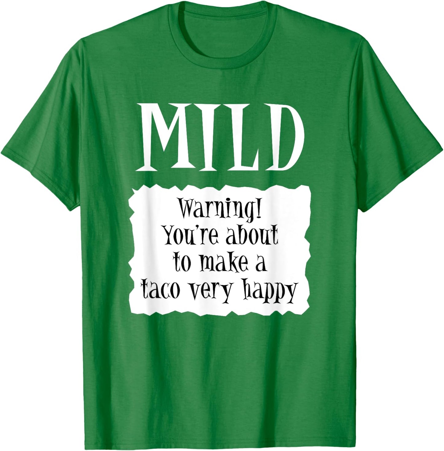 MILD - Hot Packet Halloween Taco Costume T-Shirt - T-Shirt | Irish Green