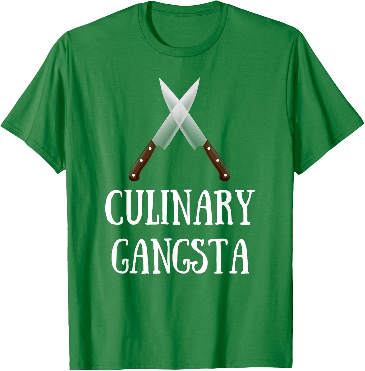 Culinary Gangsta - Funny Chef T-Shirt - T-Shirt | Irish Green