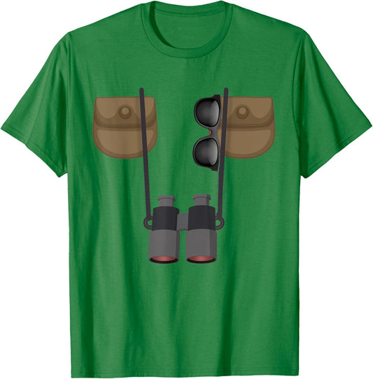 Birdwatcher Ornithologist Jungle Safari Explorer Costume T-Shirt - T-Shirt | Irish Green