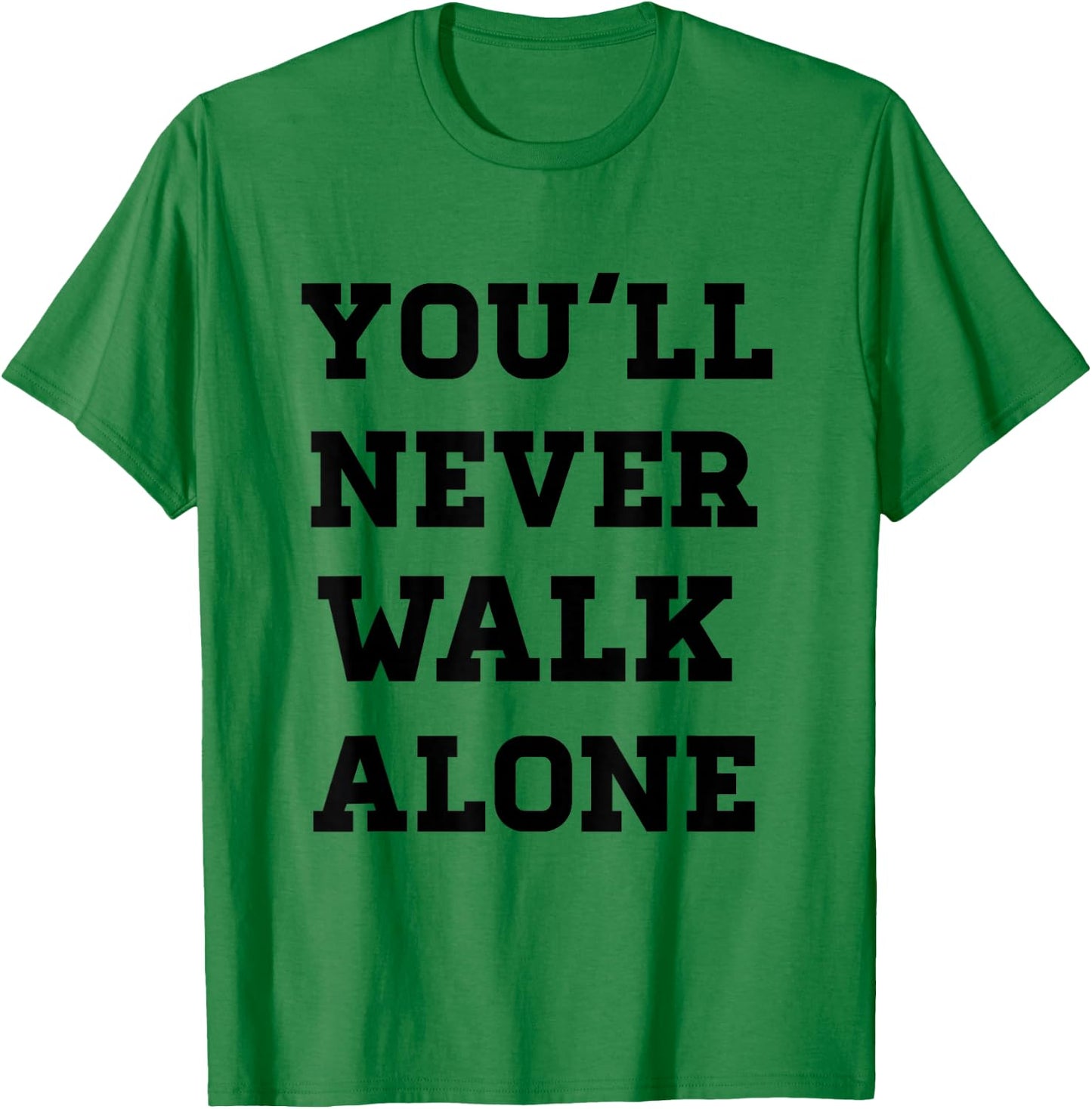 Freedom You'll Never Walk Alone Liverpool -Adults Grey T-Shirt - T-Shirt | Irish Green