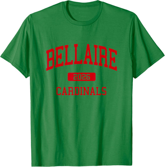 Bellaire High School Class of 2026 Bellaire TX T-Shirt - T-Shirt | Irish Green