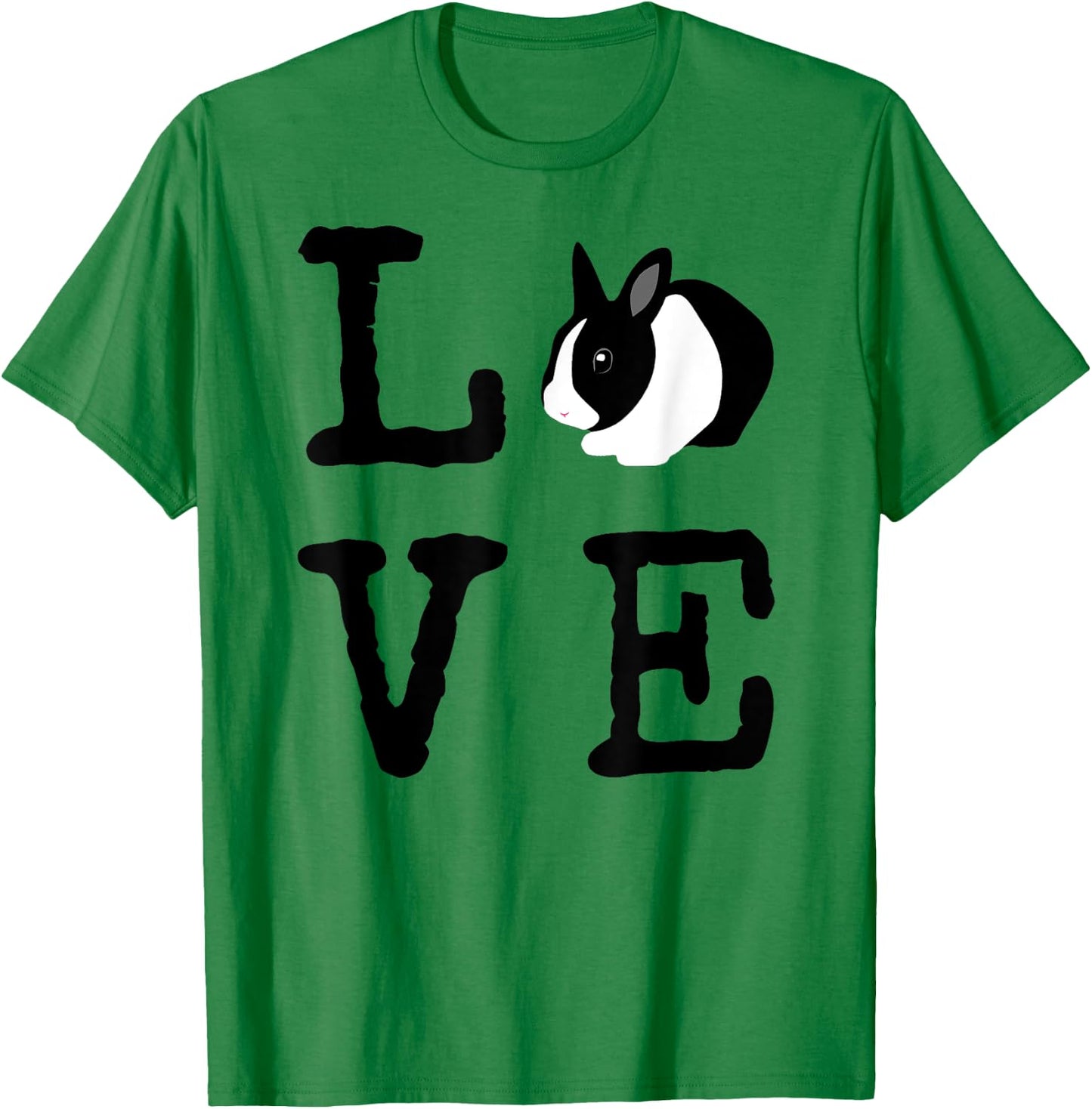 Love Bunny Animal Dutch Rabbit T-Shirt - T-Shirt | Irish Green