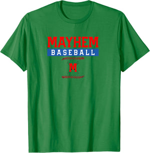 Mayhem Baseball T-Shirt - T-Shirt | Irish Green