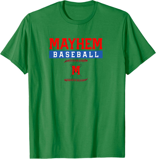 Mayhem Baseball T-Shirt - T-Shirt | Irish Green