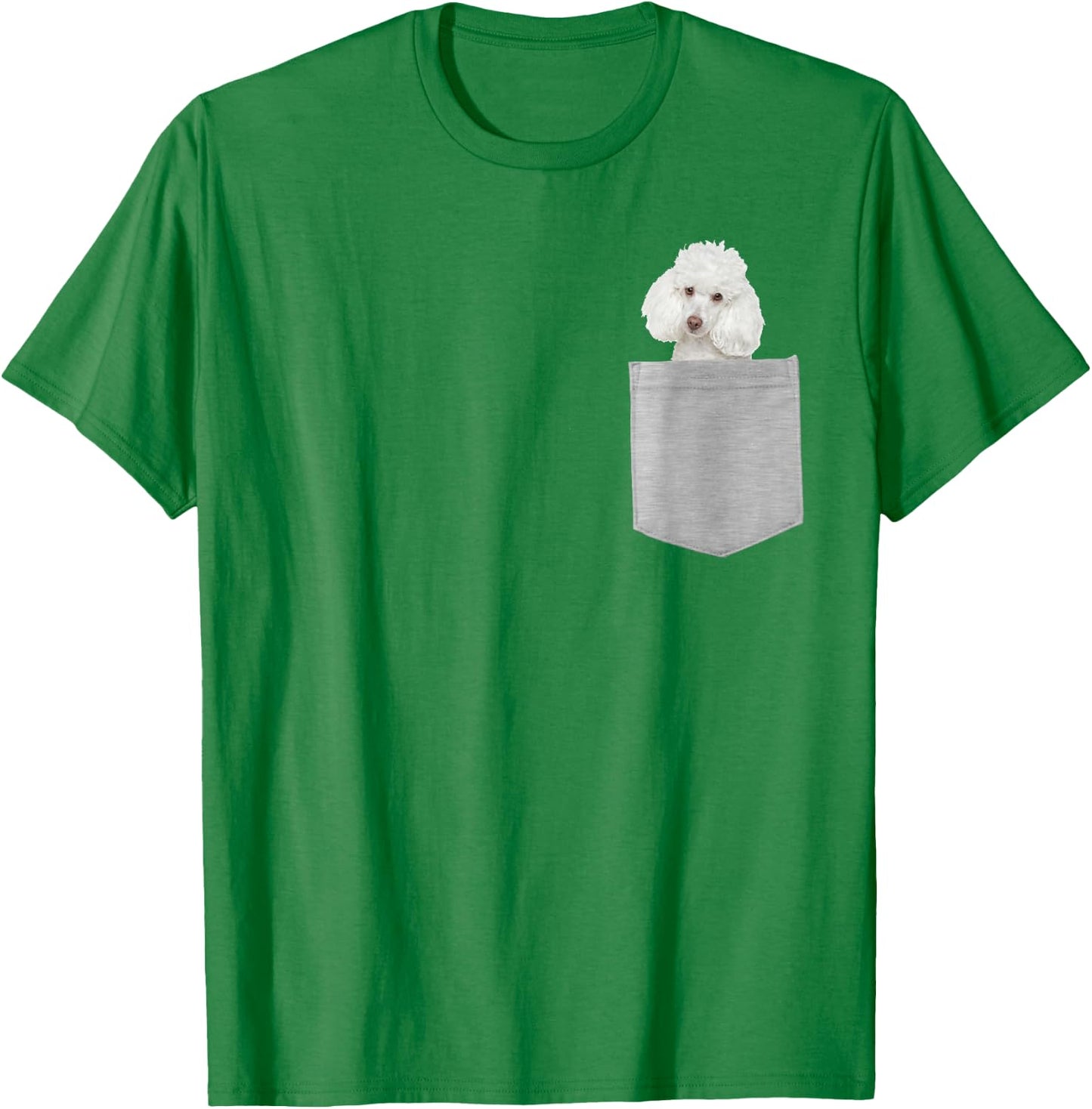 Dog in Your Pocket Poodle Men Women Kids T-Shirt - T-Shirt | Irish Green