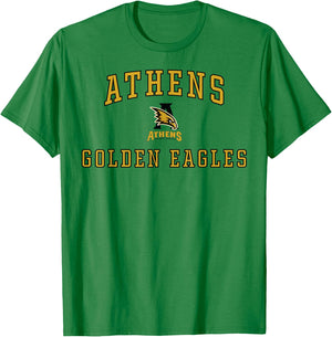 Athens High School Golden Eagles C1 T-Shirt - T-Shirt | Irish Green