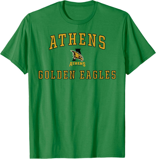 Athens High School Golden Eagles C1 T-Shirt - T-Shirt | Irish Green