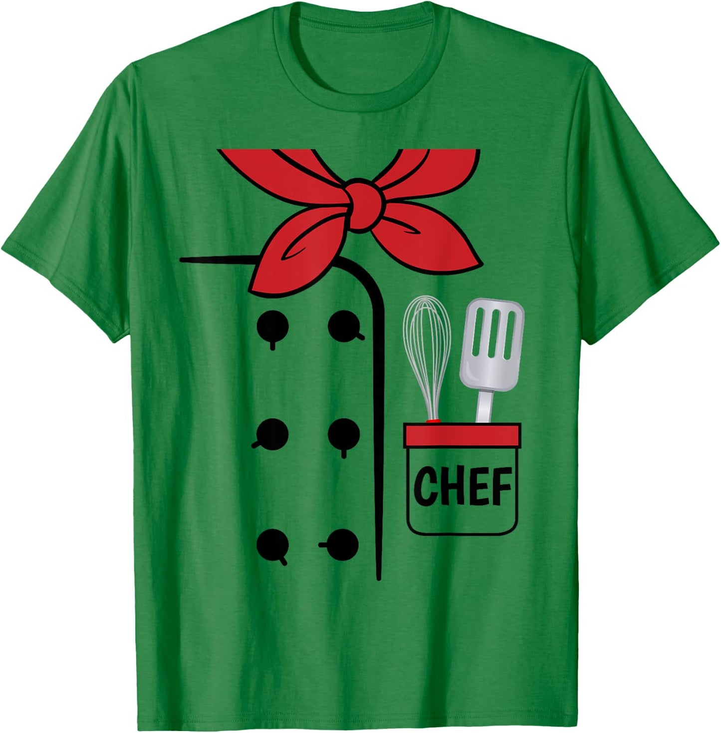 Cook Chef Coat Costume Funny Halloween Shirt Kids Adults T-Shirt - T-Shirt | Irish Green
