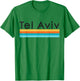Vintage Retro Tel Aviv Israel Design T-Shirt - T-Shirt | Irish Green