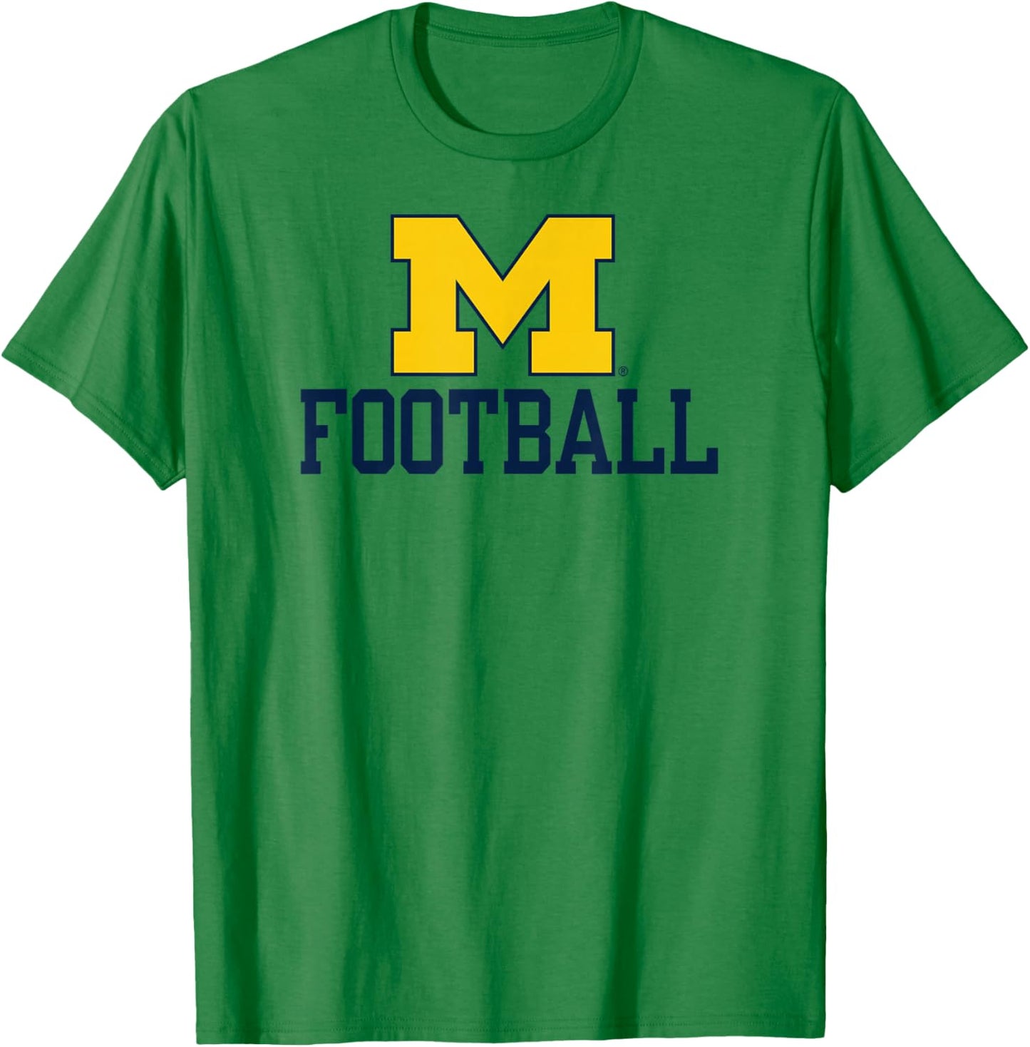 Michigan Wolverines Football Icon Officially Licensed T-Shirt - T-Shirt | Irish Green