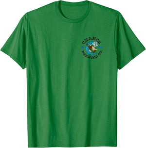 Chance Brewing Co Hawaiian Beer with Logo on Back T-Shirt - T-Shirt | Irish Green