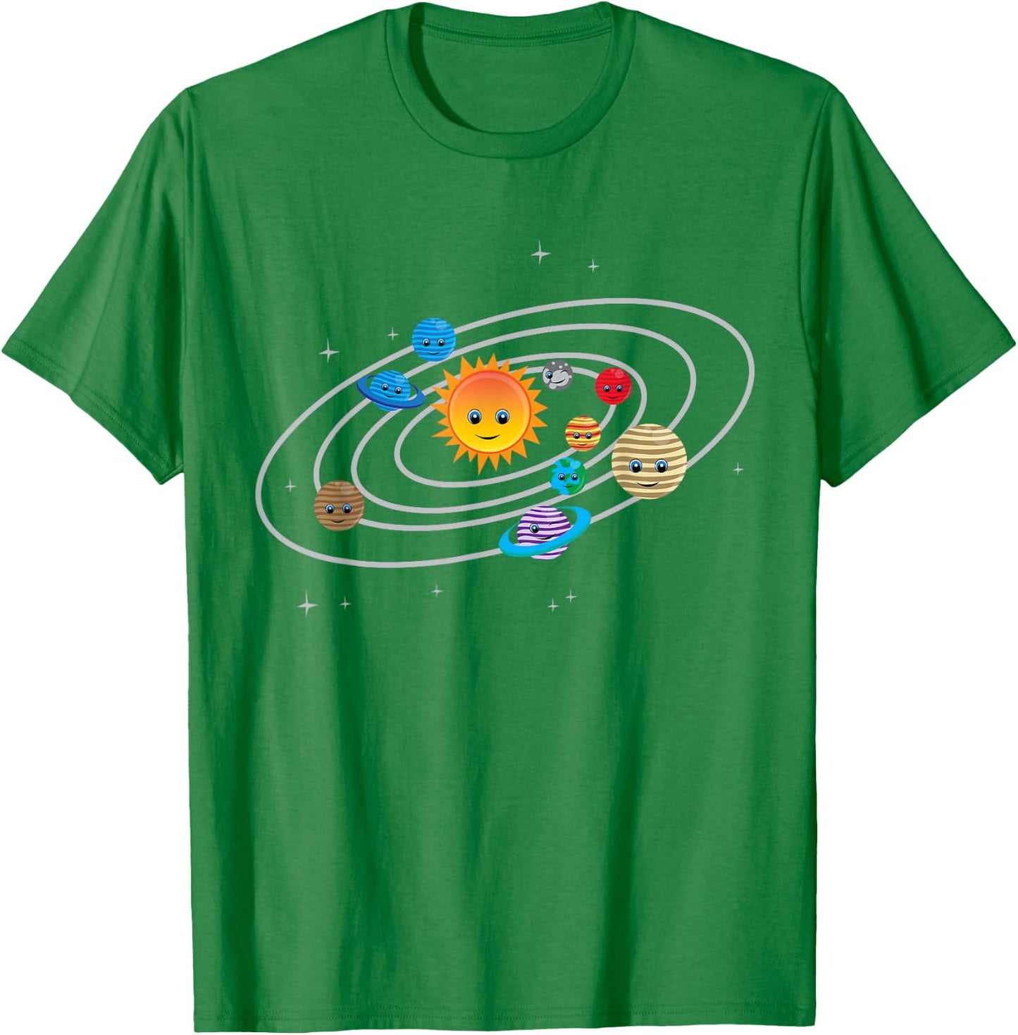 Solar System Planets Earth & Sun for Toddler & Kids T-Shirt - T-Shirt | Irish Green