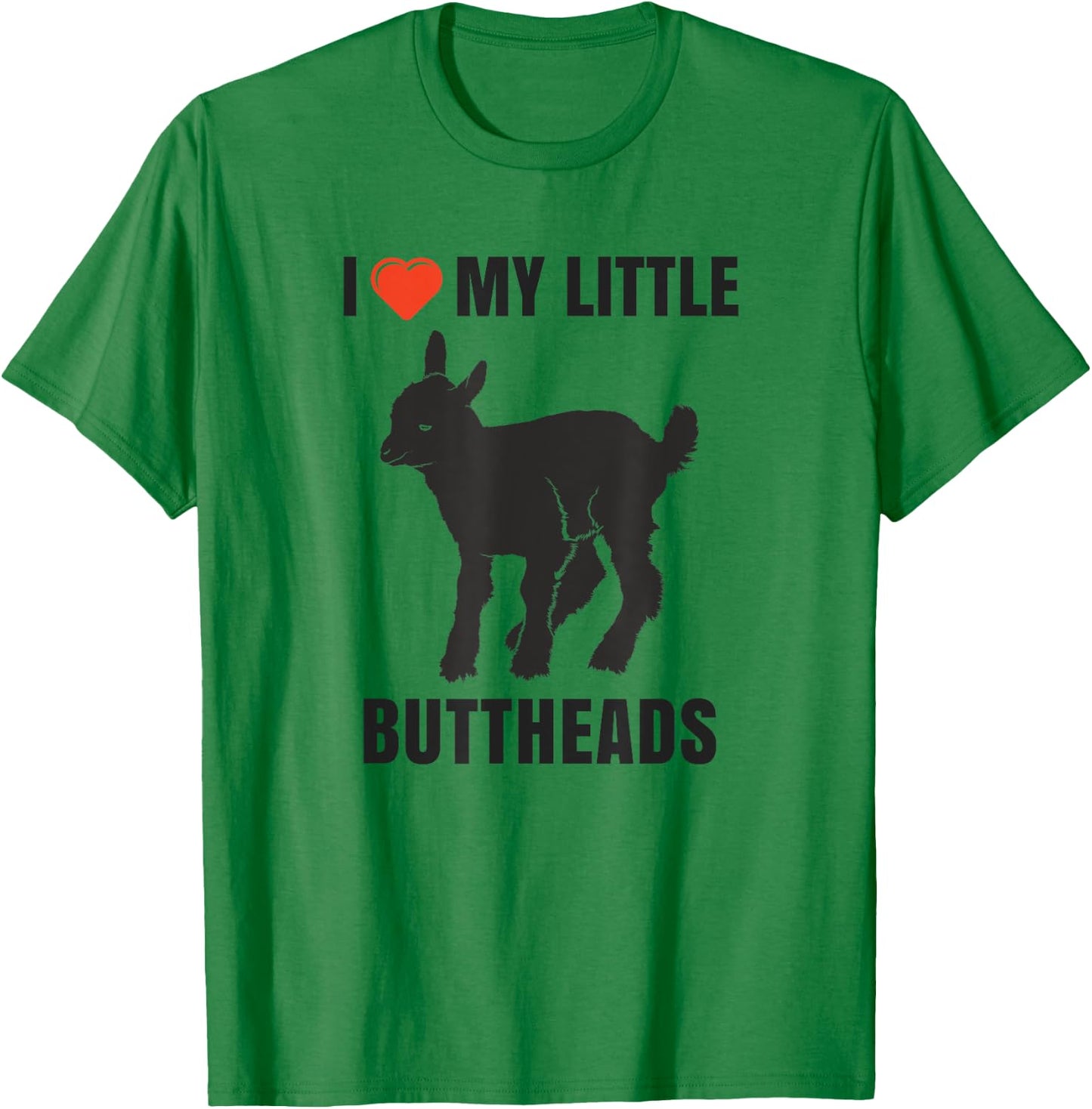 I Love My Little Buttheads Kid Goat Farm Animals T Shirt T-Shirt - T-Shirt | Irish Green