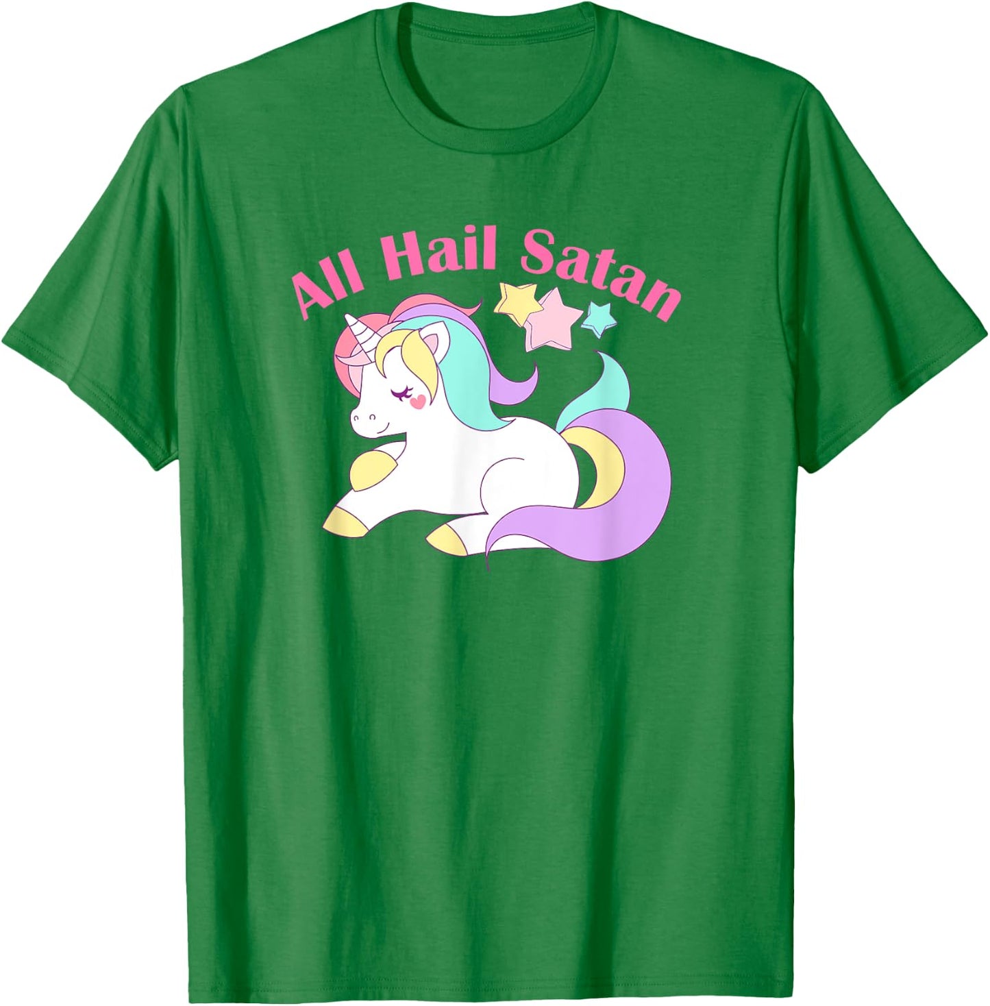Pastel Goth Shirt Kawaii Unicorn Death Metal T-Shirt - T-Shirt | Irish Green