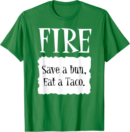 FIRE - Hot Packet Halloween Taco Costume T-Shirt - T-Shirt | Irish Green