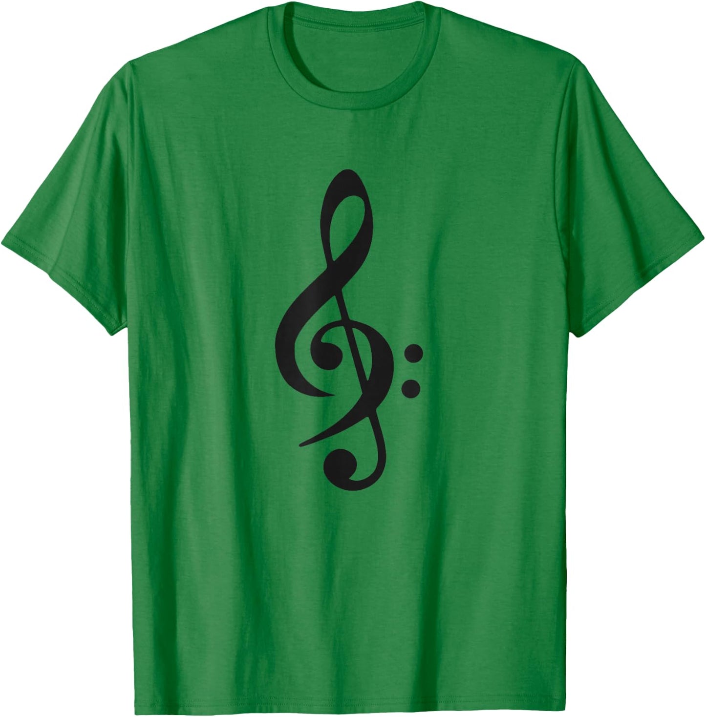 Bass Clef Cross Treble Clef Music Keys T-Shirt - T-Shirt | Irish Green