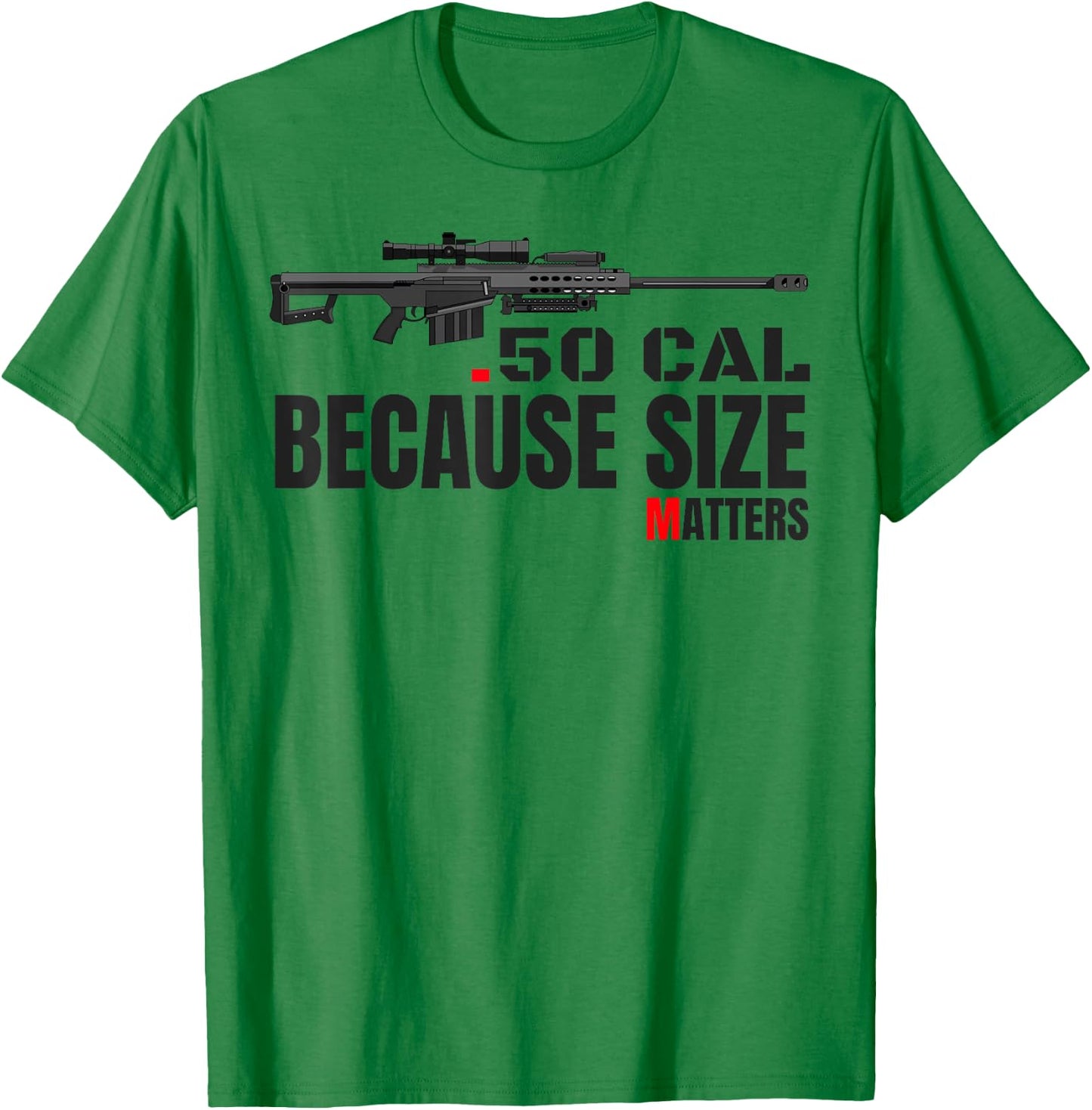 Barrett 50 Cal Gun Love 2nd Amendment Adult Pro Gun Army T-Shirt - T-Shirt | Irish Green