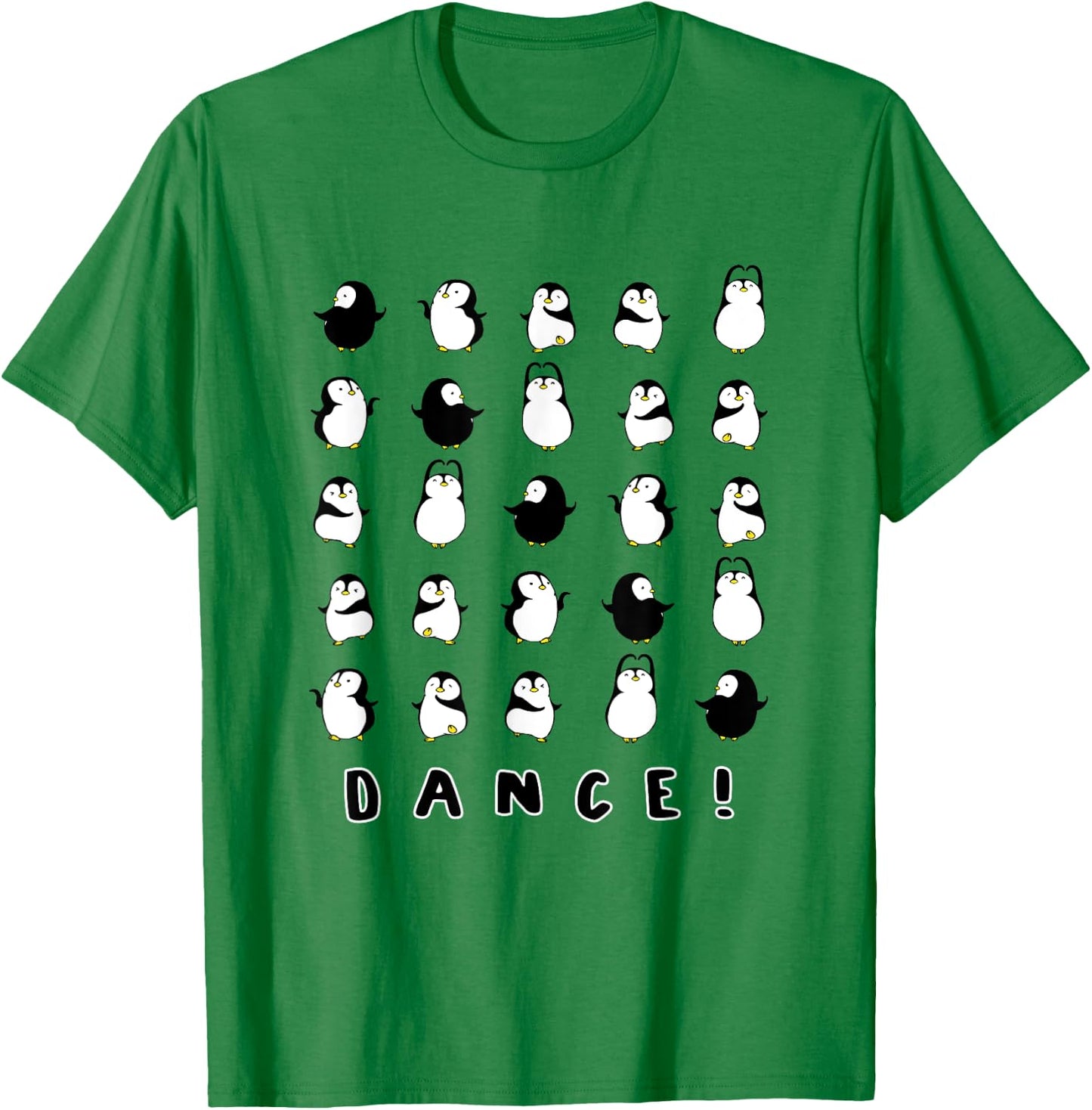 Cute Dancing Penguin T-Shirt - T-Shirt | Irish Green