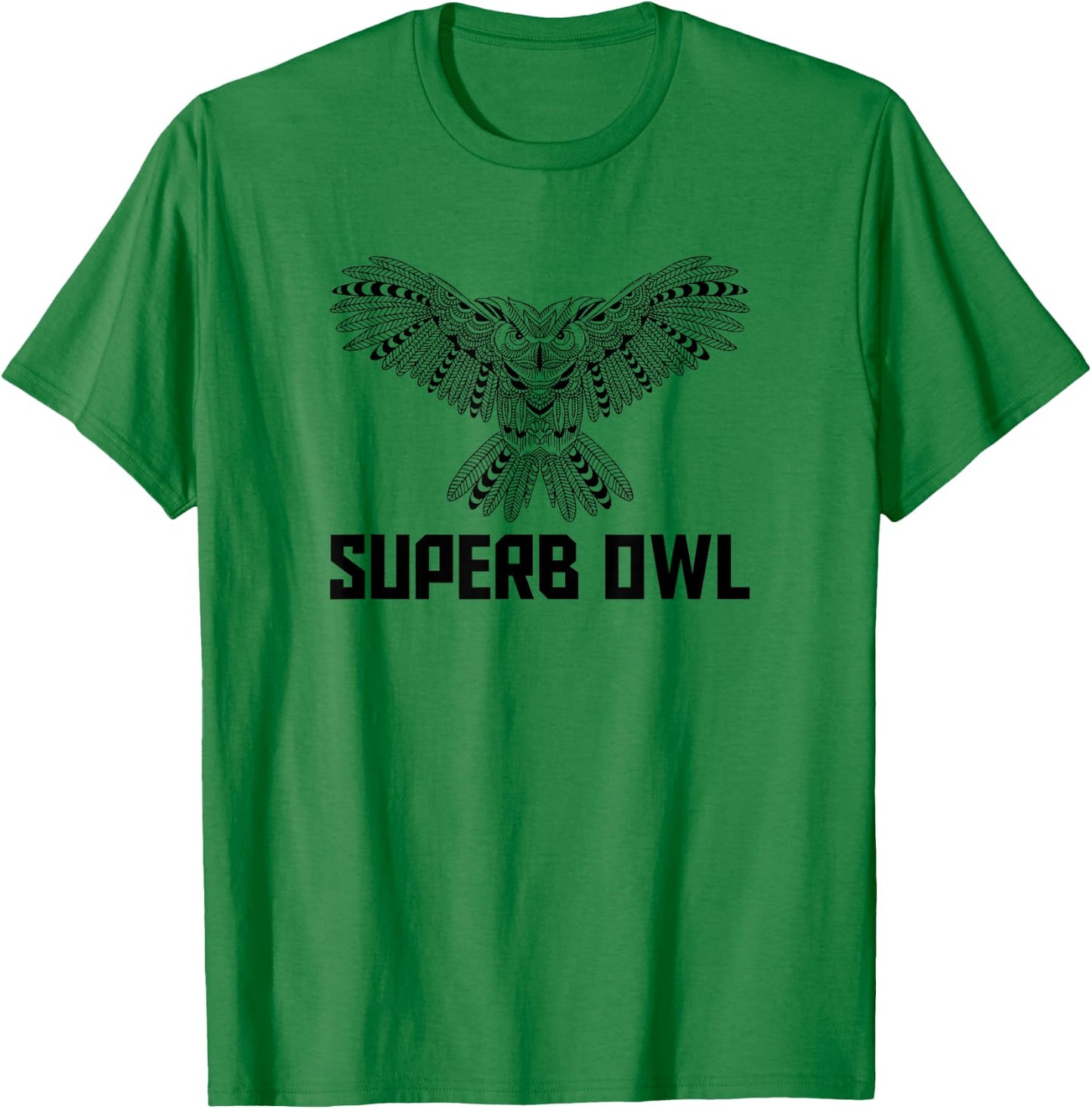 The Feather Superb Owl Shirt - Owl Bird Shirt T-Shirt - T-Shirt | Irish Green