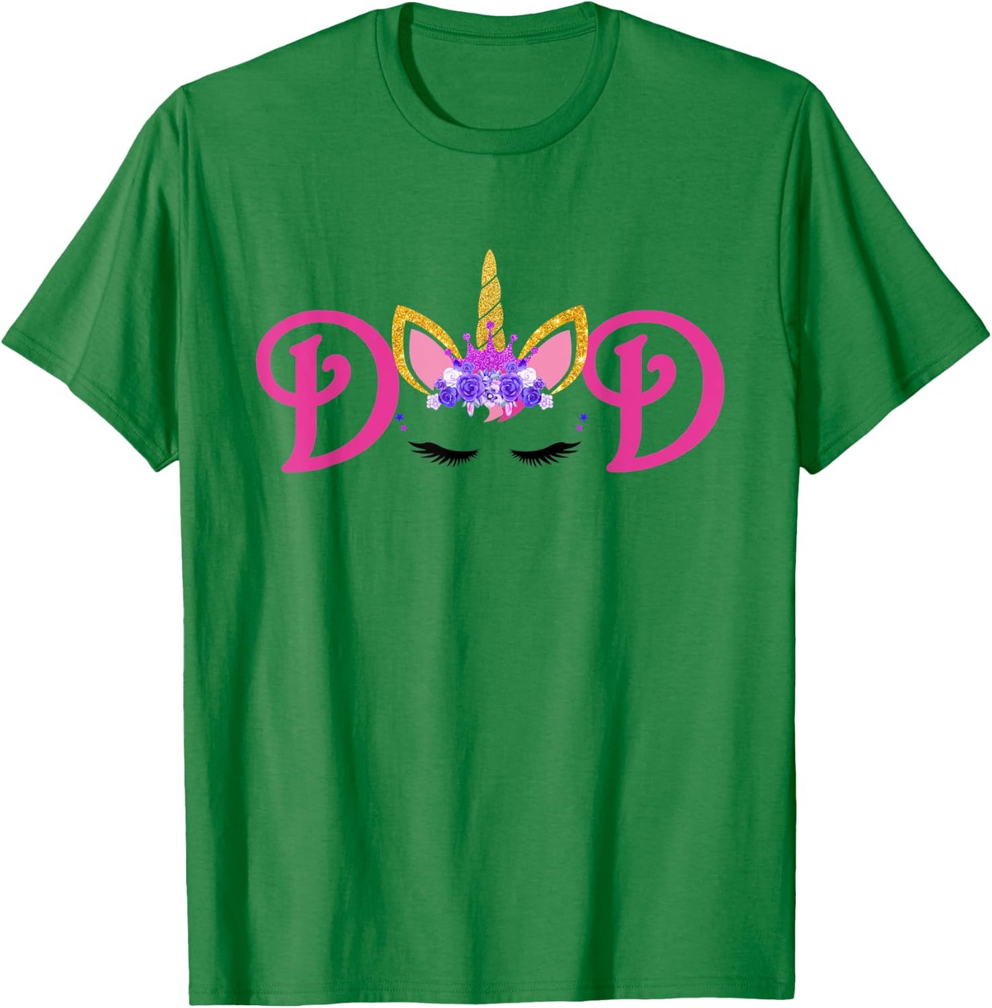 Unicorn Dad Outfit Father of the Unicorn Birthday Daddy T-Shirt - T-Shirt | Irish Green