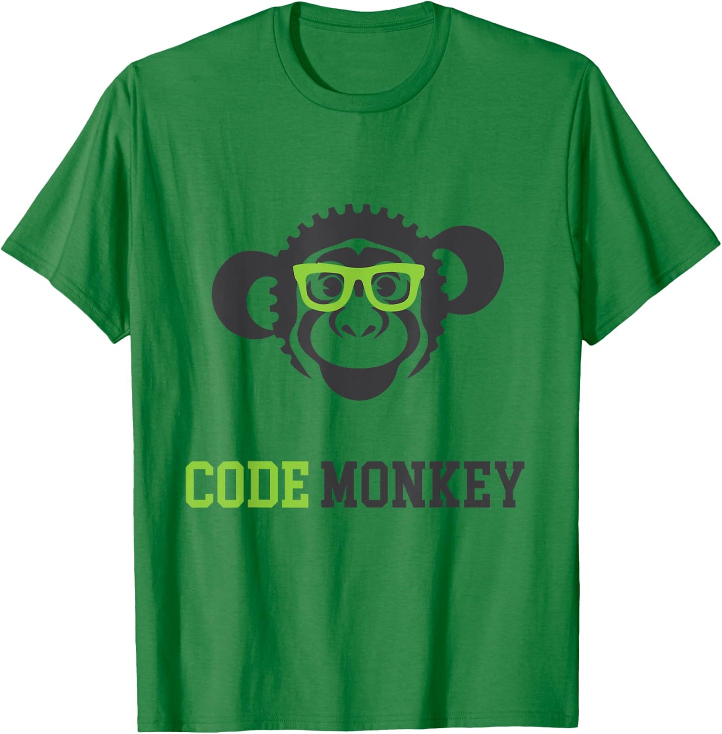 Code Monkey IT Coder Programmer Funny T Shirt T-Shirt - T-Shirt | Irish Green