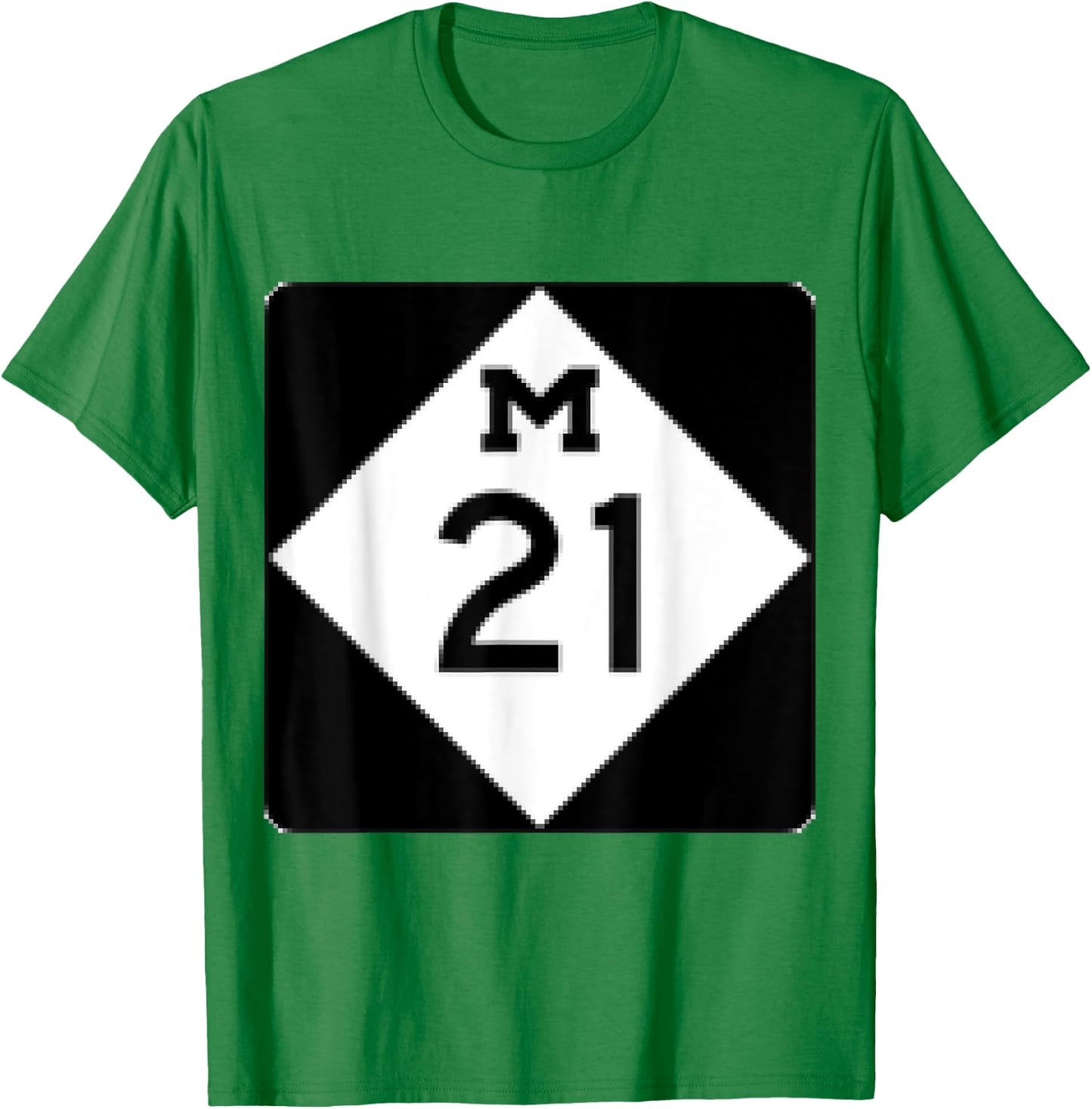M21 Michigan Highway T-Shirt - T-Shirt | Irish Green