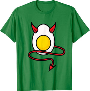 Deviled Egg Halloween Shirt | Cool Boiled Egg Funny Gift T-Shirt - T-Shirt | Irish Green