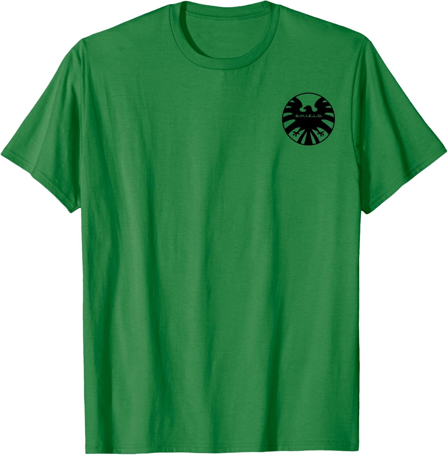 Marvel Agents Of Shield Eagle Symbol Pocket Graphic T-Shirt - T-Shirt | Irish Green