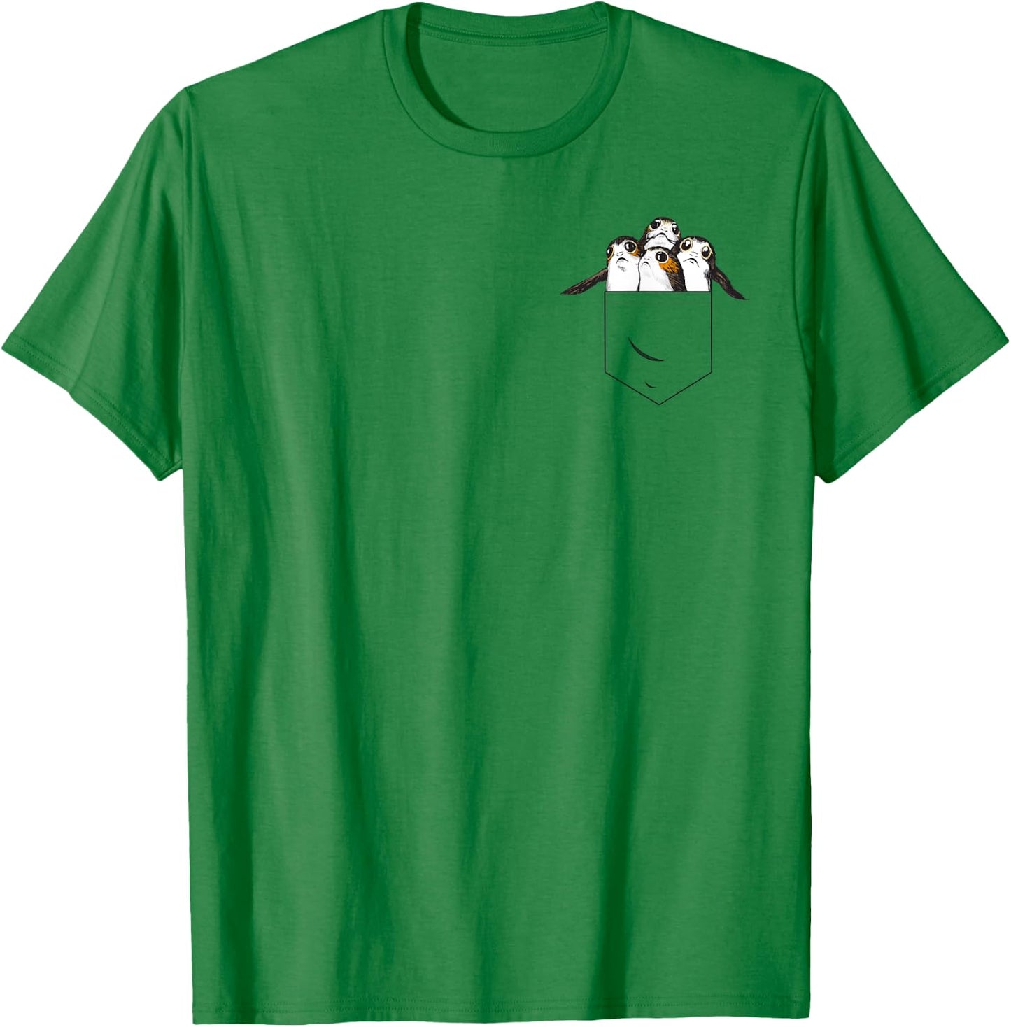 Star Wars Last Jedi Porgs In My Pocket Graphic T-Shirt - T-Shirt | Irish Green