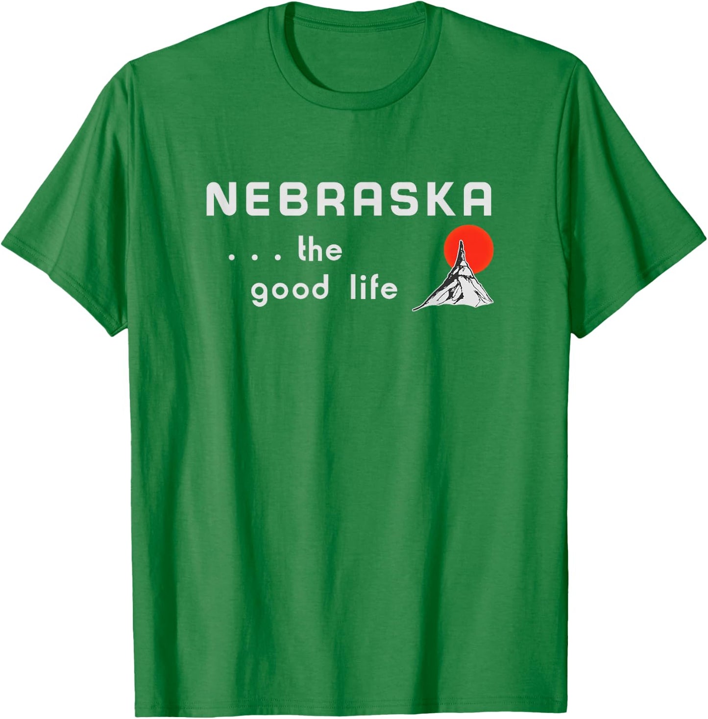 Nebraska The Good Life Highway Welcome Sign T-Shirt - T-Shirt | Irish Green