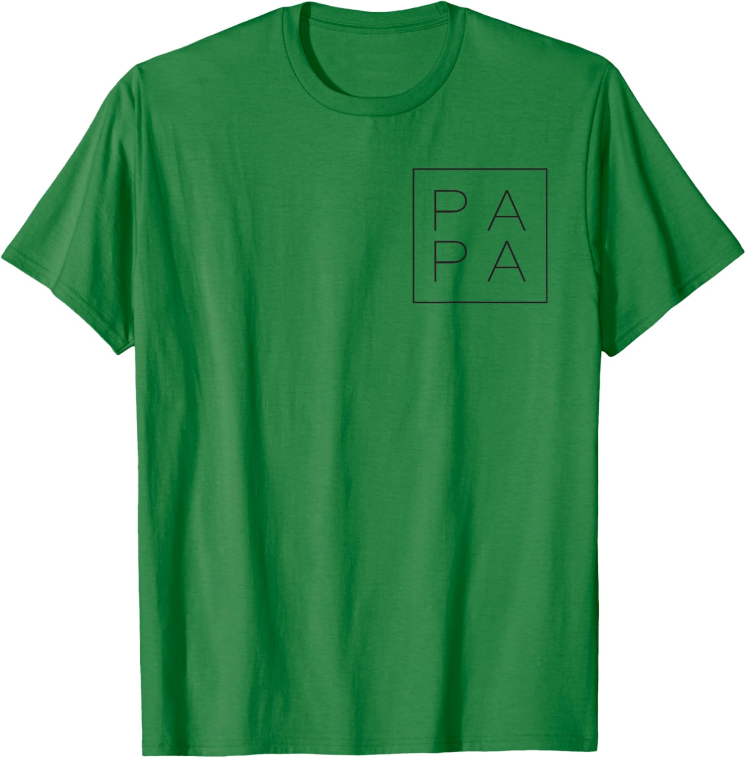 Papa Square for Grandpa Dada DAD Daddy Father on Fathers Day T-Shirt - T-Shirt | Irish Green