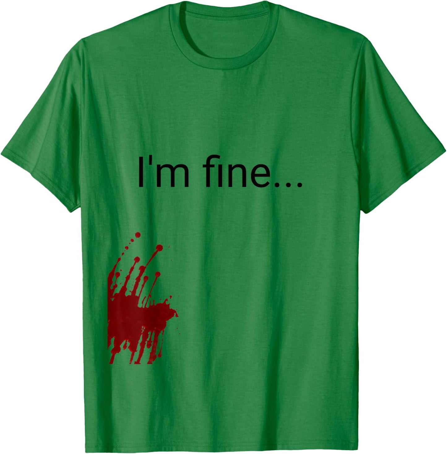 Halloween Zombie victim costume t Shirt men women T-Shirt - T-Shirt | Irish Green