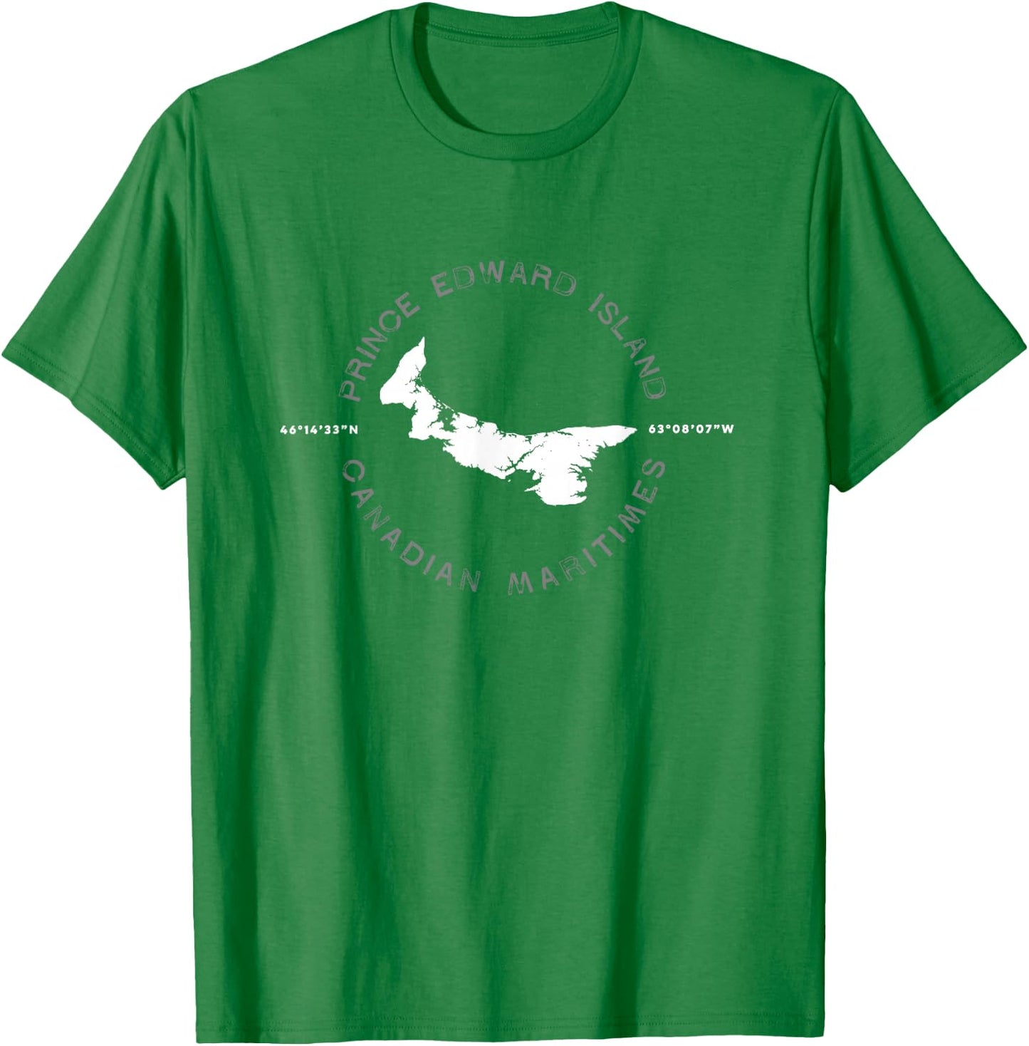 Prince Edward Island Canada Graphic Vintage Retro T-Shirt - T-Shirt | Irish Green