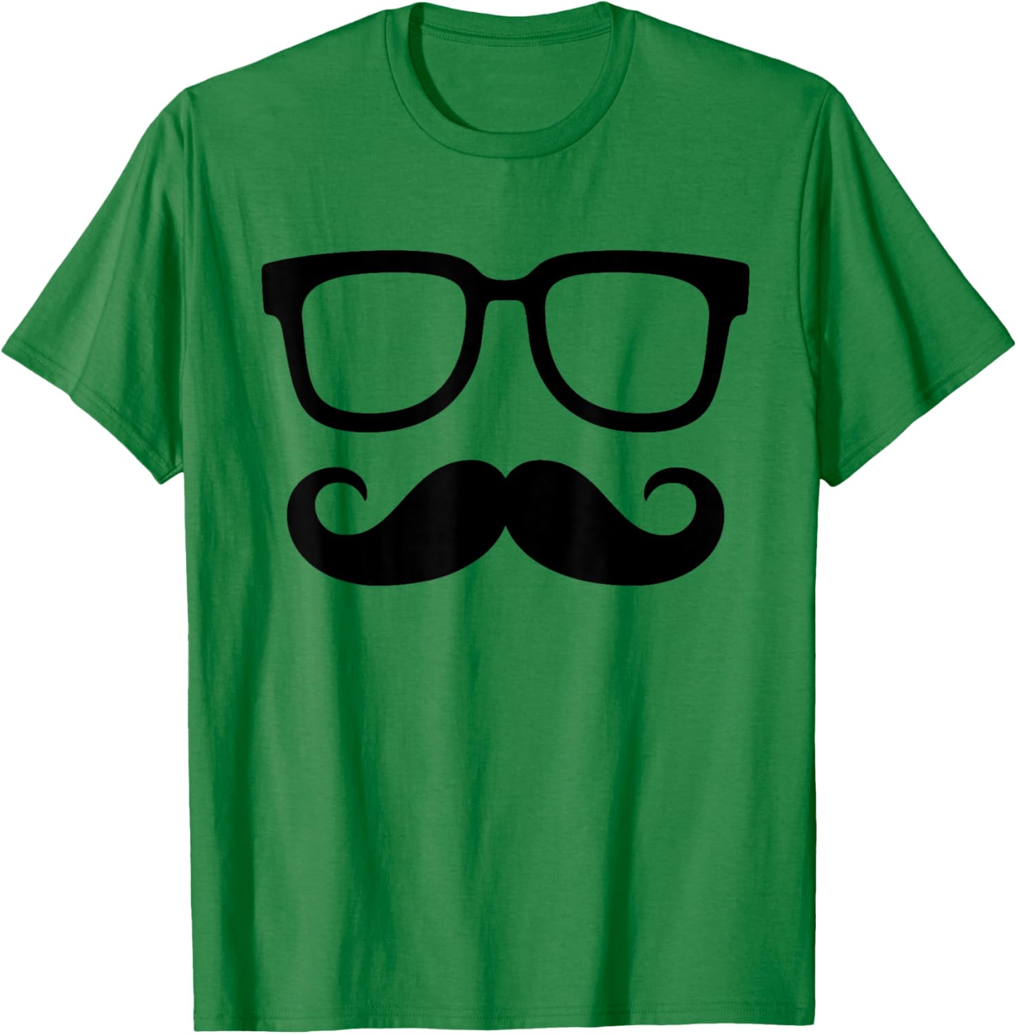 Pink Mustache Glasses Shirts T-Shirt - T-Shirt | Irish Green