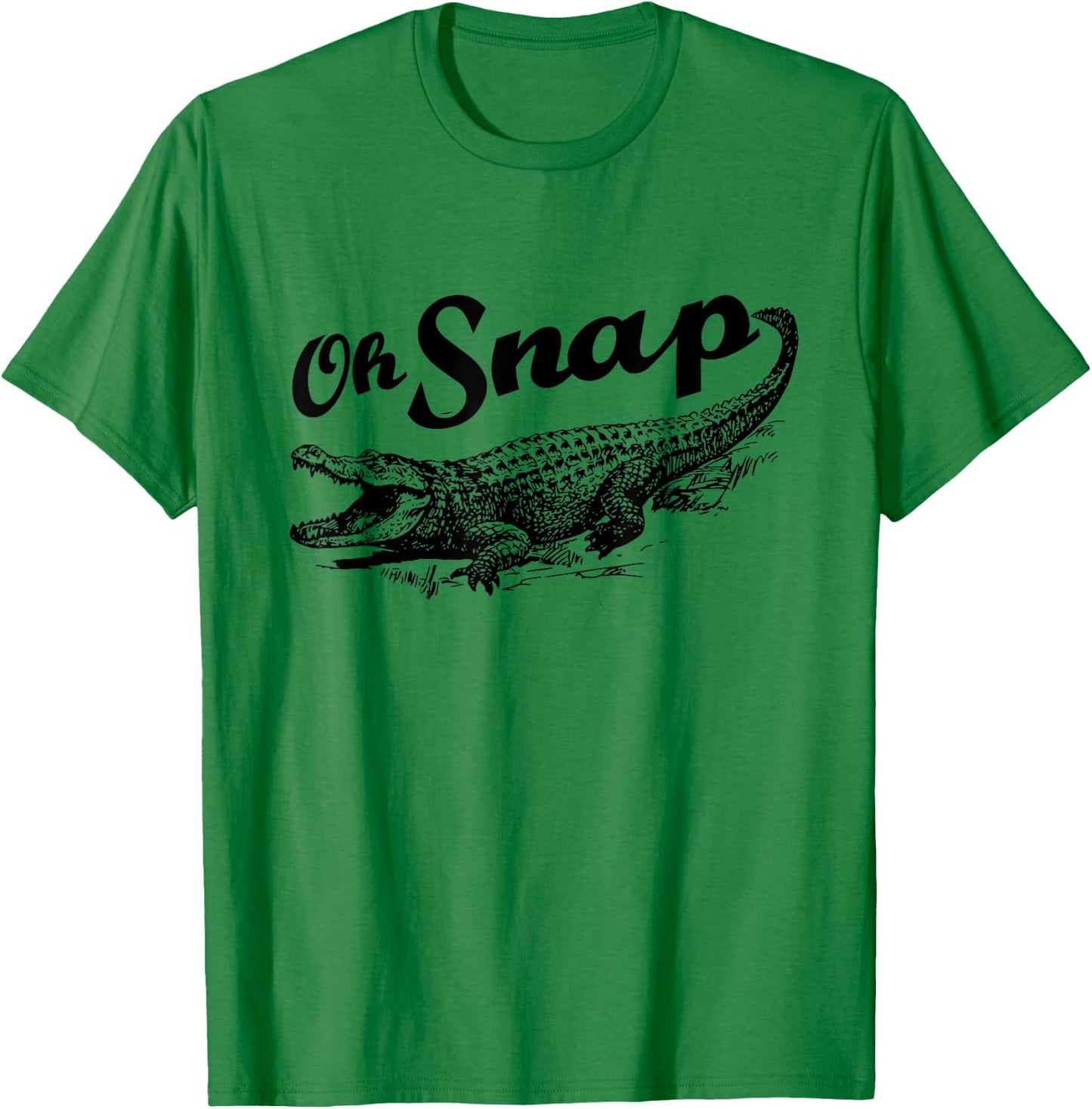 Funny Alligator Crocodile Gator - Oh Snap T-Shirt - T-Shirt | Irish Green