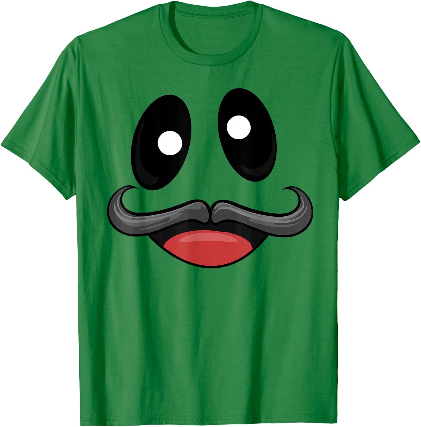 Ghost Face Costume with Funny Mustache T-Shirt - T-Shirt | Irish Green