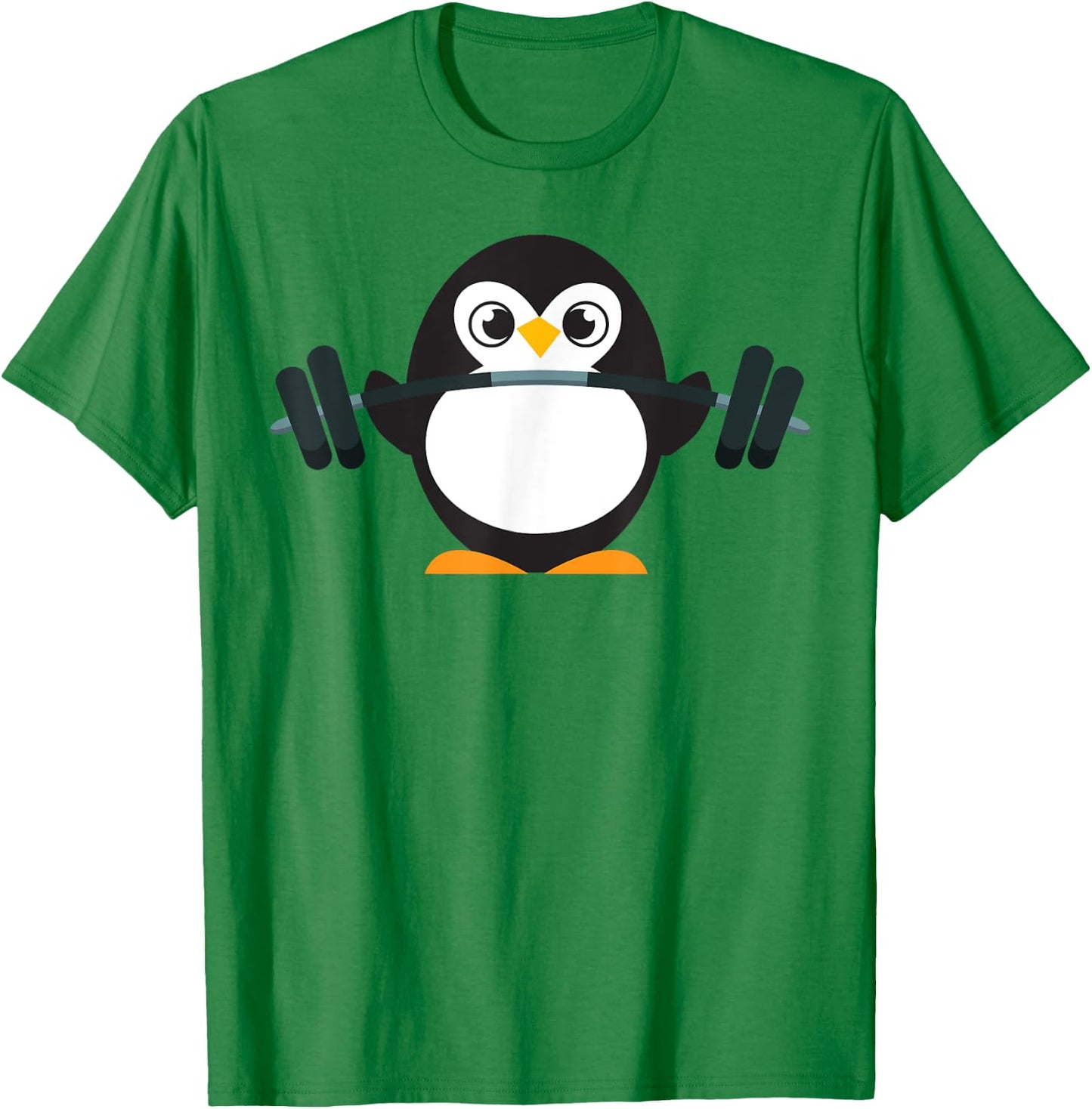 Cute Penguin Weightlifting Shirt - A Perfect Fitness Present T-Shirt - T-Shirt | Irish Green