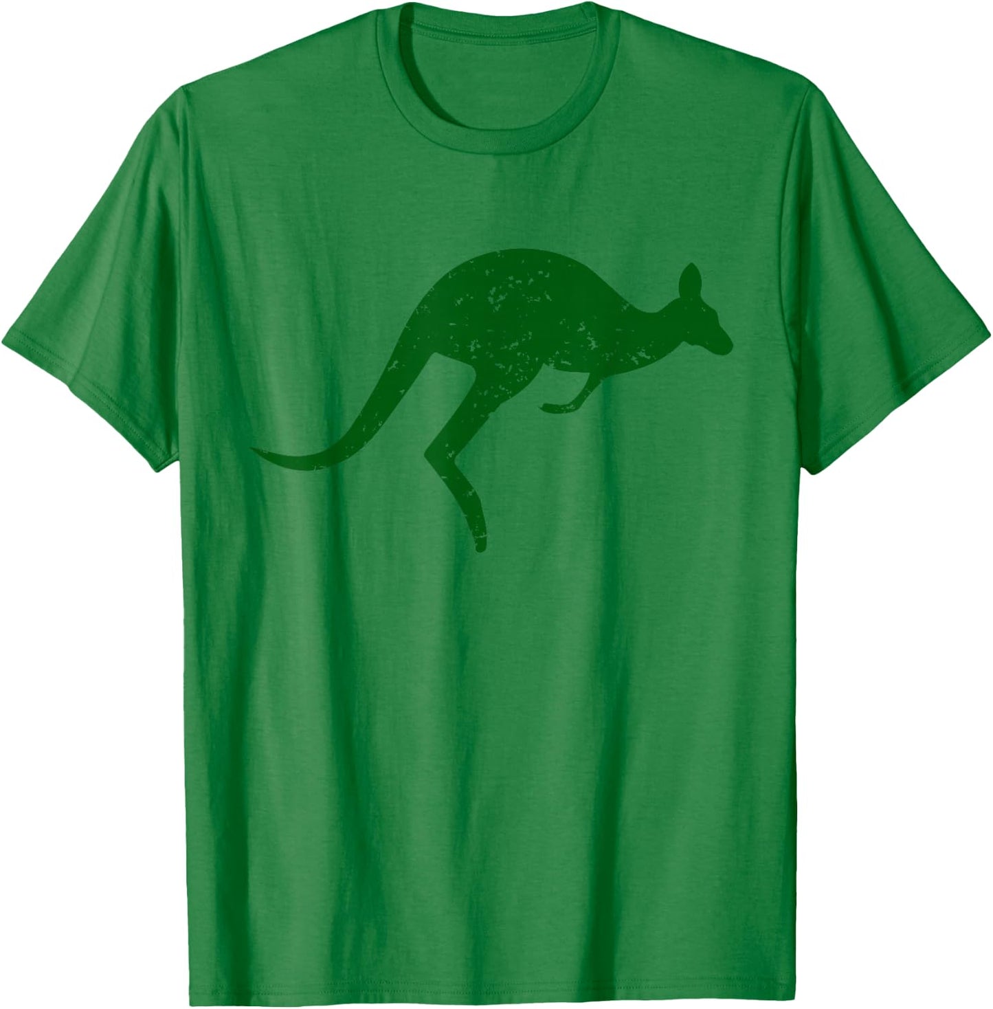 Vintage Kangaroo Australia Shirt Aussie Roo Kangaroo T-Shirt - T-Shirt | Irish Green