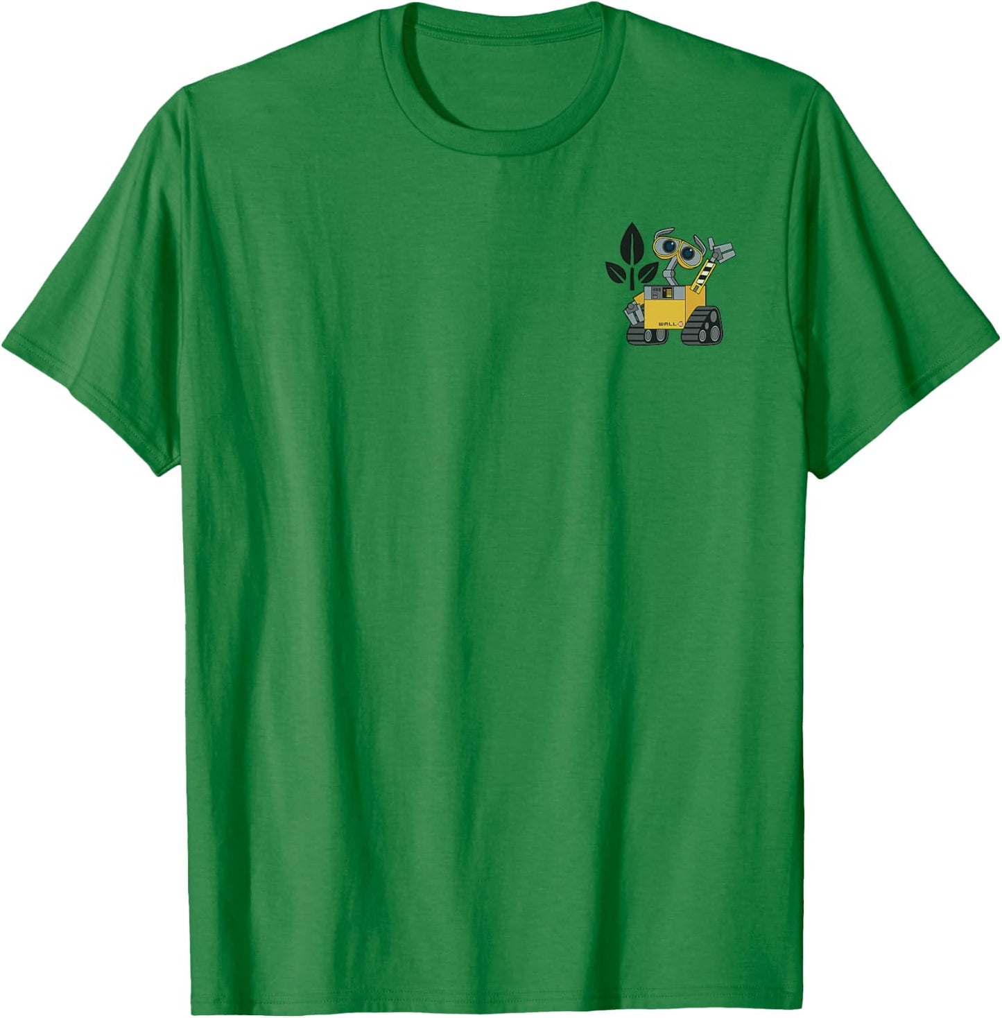 Disney Pixar Wall-E Left Chest Pocket Portrait Small T-Shirt - T-Shirt | Irish Green