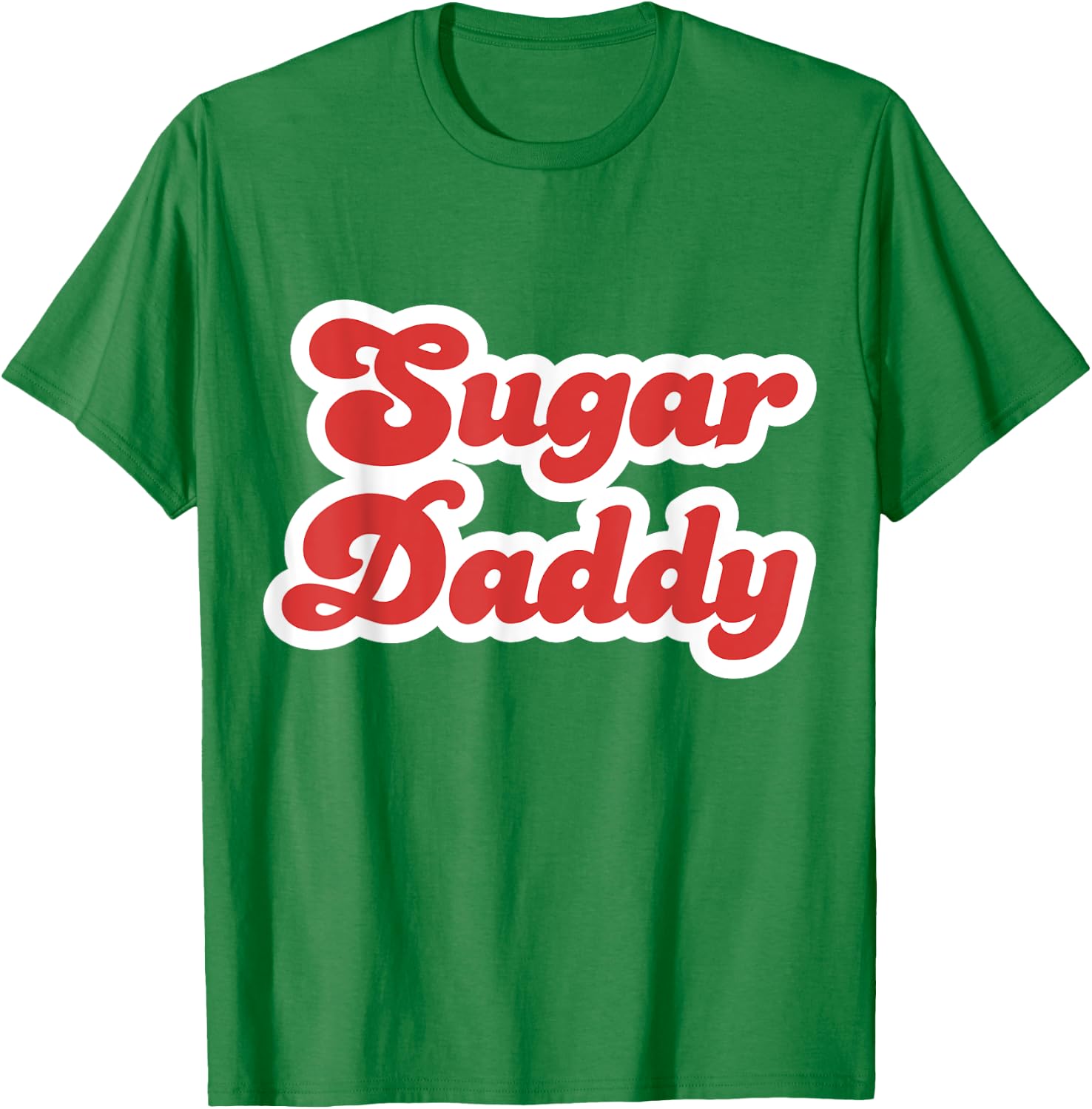 Candy Retro Sugar Daddy Father's Day Vintage Parenting Humor T-Shirt - T-Shirt | Irish Green
