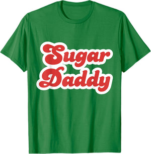 Candy Retro Sugar Daddy Father's Day Vintage Parenting Humor T-Shirt - T-Shirt | Irish Green