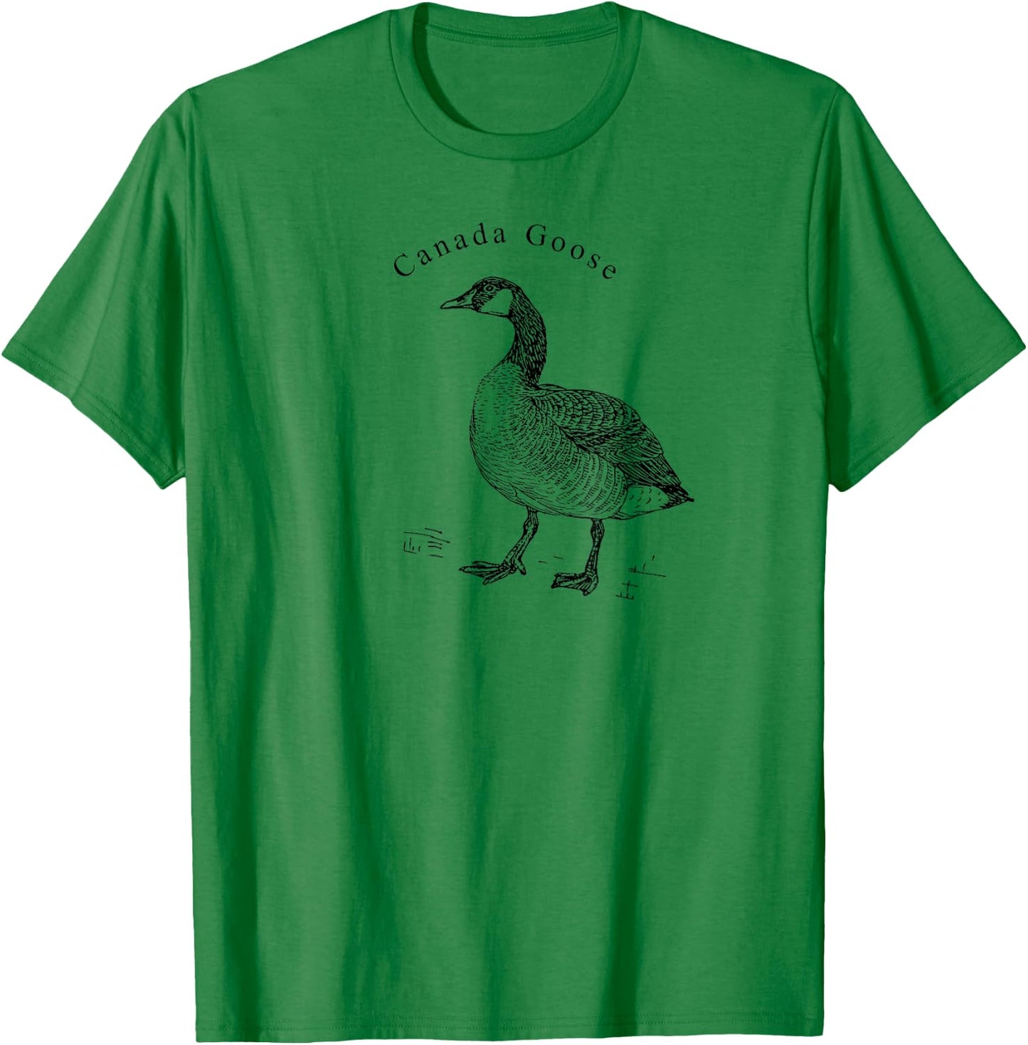 Canada Goose Standing Waterfowl Lover T-Shirt - T-Shirt | Irish Green
