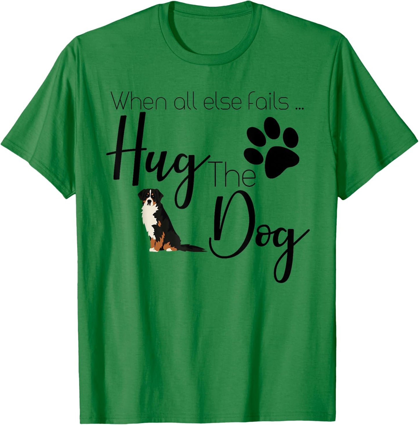 Bernese Mountain Dog Gift I Love My Mt Dog Design T-Shirt - T-Shirt | Irish Green