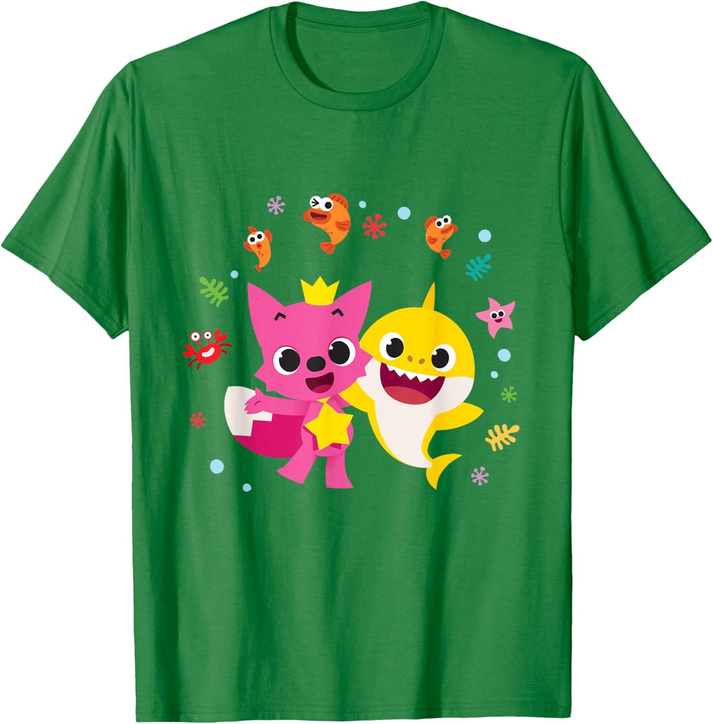 Pinkfong and Baby Shark T-Shirt - T-Shirt | Irish Green