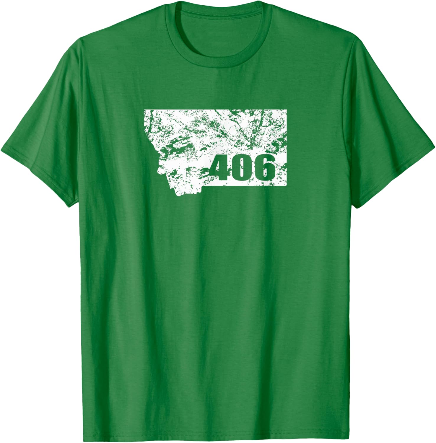 Vintage Montana Retro Montana Gift 406 T-Shirt - T-Shirt | Irish Green