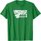 Vintage Montana Retro Montana Gift 406 T-Shirt - T-Shirt | Irish Green