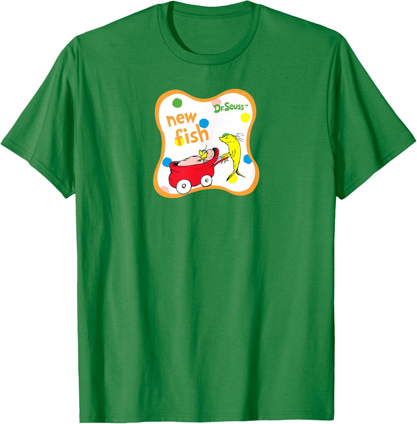 Dr. Seuss New Fish T-Shirt - T-Shirt | Irish Green