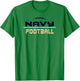 Navy Midshipmen Football Scramble White Officially Licensed T-Shirt - T-Shirt | Irish Green