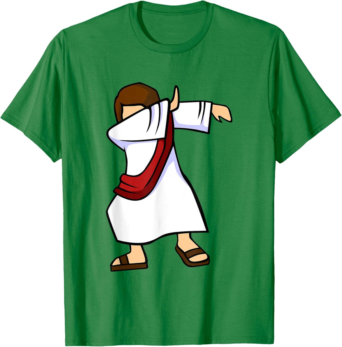 Dabbing Jesus Funny Christian Jesus Dab Dance T-Shirt - T-Shirt | Irish Green