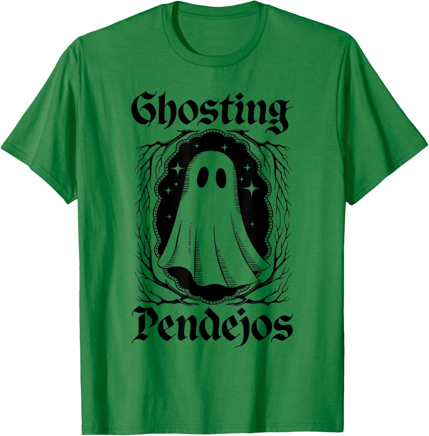 Ghosting Pendejos Funny Mexican Ghost Halloween Costumes T-Shirt - T-Shirt | Irish Green